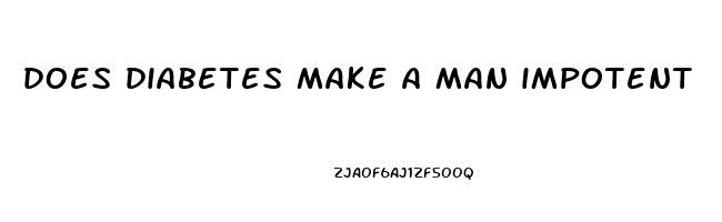 does diabetes make a man impotent