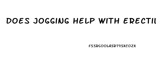 does jogging help with erectile dysfunction