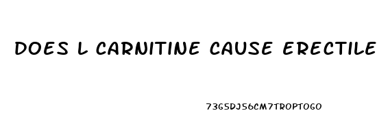 does l carnitine cause erectile dysfunction