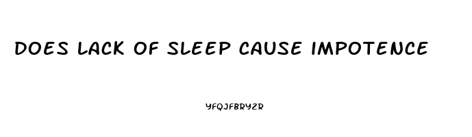 does lack of sleep cause impotence