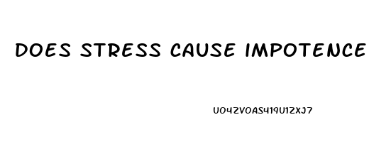 does stress cause impotence