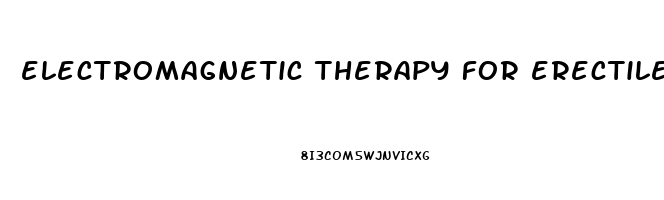 electromagnetic therapy for erectile dysfunction