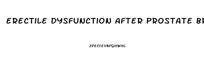 erectile dysfunction after prostate brachytherapy