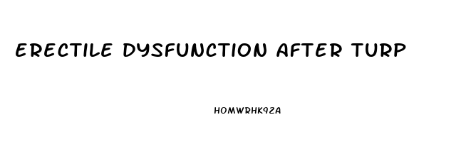 erectile dysfunction after turp