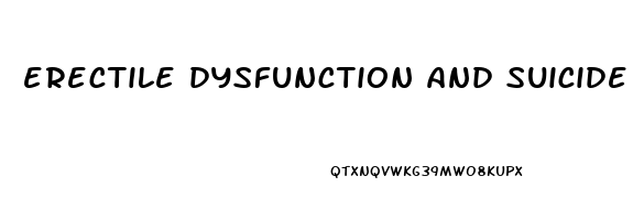erectile dysfunction and suicide