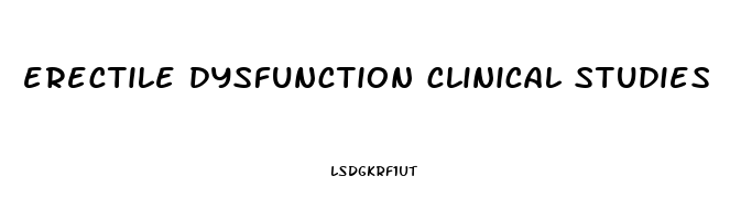 erectile dysfunction clinical studies