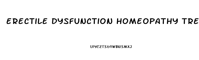 erectile dysfunction homeopathy treatment