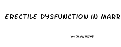 erectile dysfunction in marriage