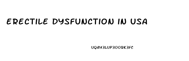 erectile dysfunction in usa