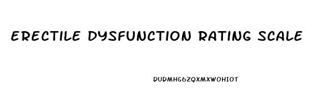 erectile dysfunction rating scale