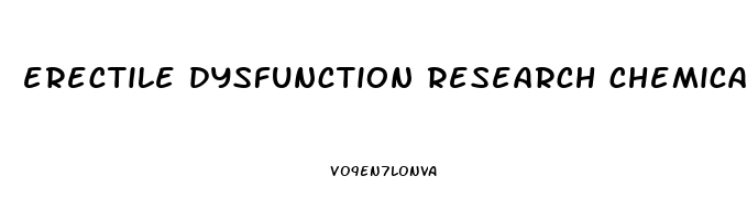 erectile dysfunction research chemicals