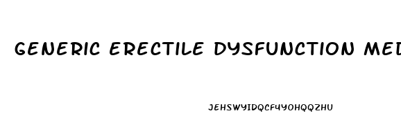 generic erectile dysfunction medications