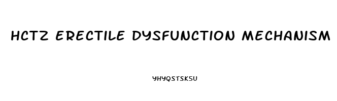 hctz erectile dysfunction mechanism