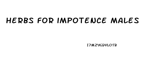 herbs for impotence males