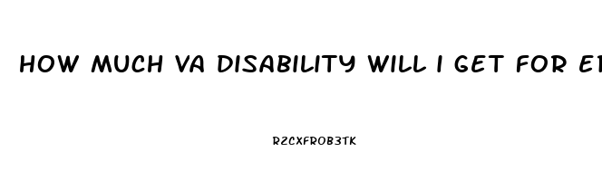 how much va disability will i get for erectile dysfunction