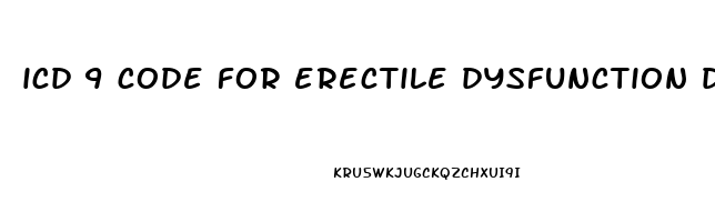 icd 9 code for erectile dysfunction due to diabetes