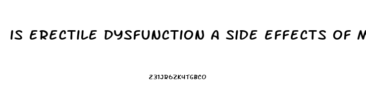 is erectile dysfunction a side effects of metoprolol