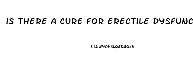 is there a cure for erectile dysfunction caused by diabetes