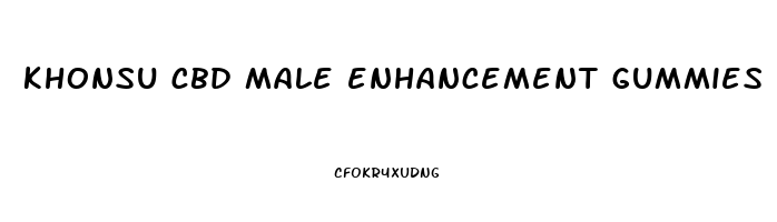 khonsu cbd male enhancement gummies