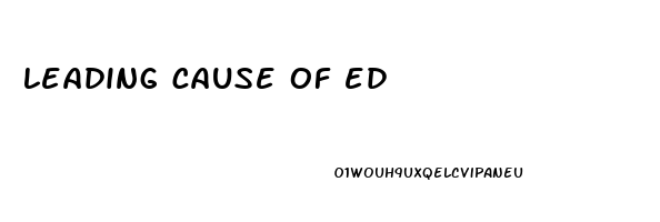 leading cause of ed