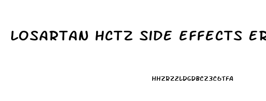 losartan hctz side effects erectile dysfunction