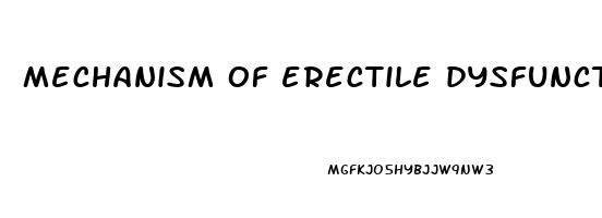 mechanism of erectile dysfunction