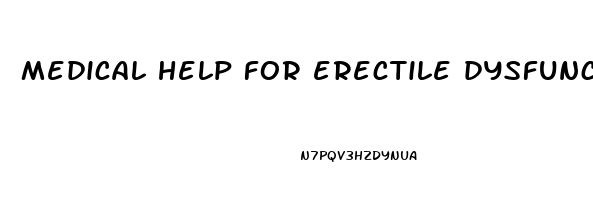 medical help for erectile dysfunction