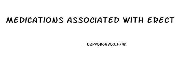 medications associated with erectile dysfunction