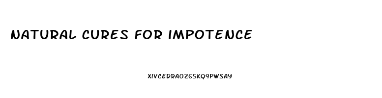 natural cures for impotence