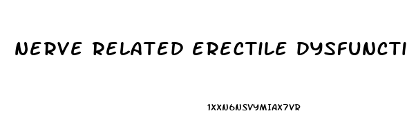 nerve related erectile dysfunction