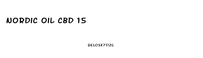 nordic oil cbd 15