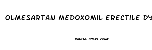 olmesartan medoxomil erectile dysfunction