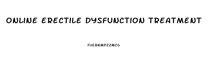 online erectile dysfunction treatment