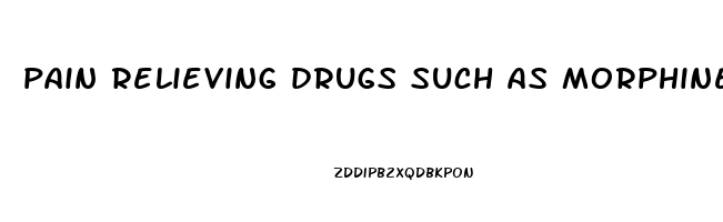 pain relieving drugs such as morphine and codeine are derived from 