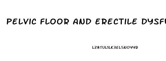 pelvic floor and erectile dysfunction