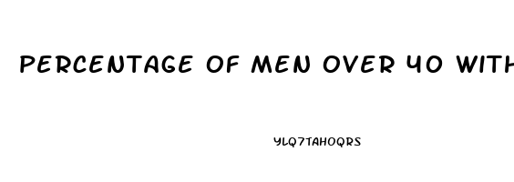 percentage of men over 40 with erectile dysfunction