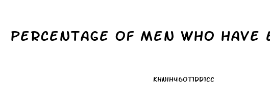 percentage of men who have erectile dysfunction