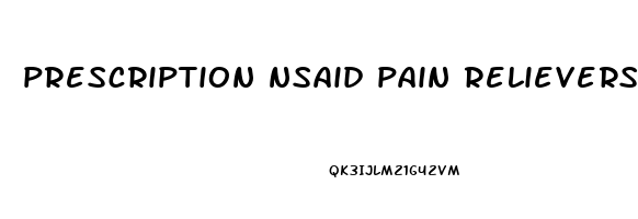 prescription nsaid pain relievers
