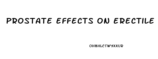 prostate effects on erectile dysfunction