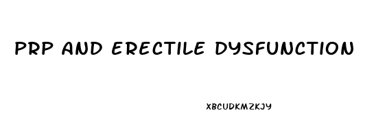 prp and erectile dysfunction