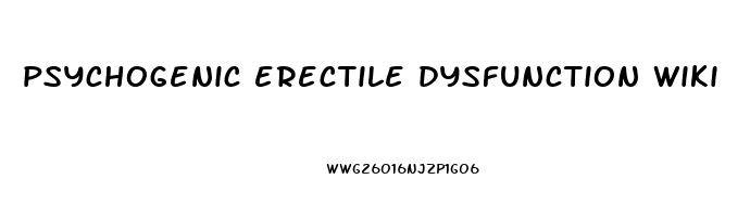 psychogenic erectile dysfunction wiki