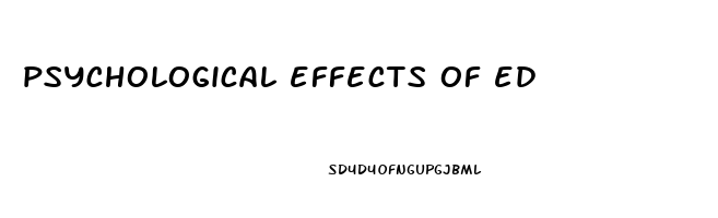 psychological effects of ed