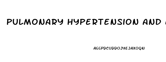 pulmonary hypertension and erectile dysfunction