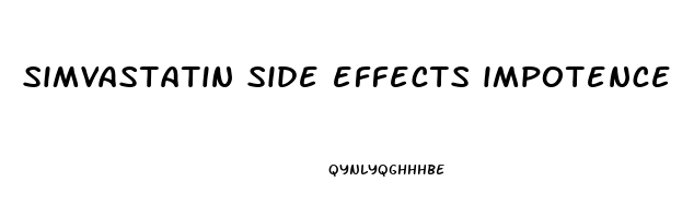 simvastatin side effects impotence