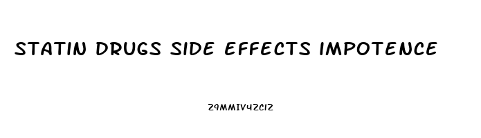 statin drugs side effects impotence