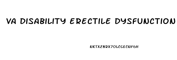 va disability erectile dysfunction