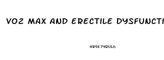 vo2 max and erectile dysfunction