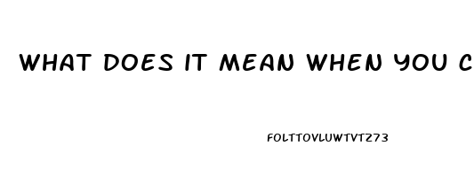 what does it mean when you cant stay hard