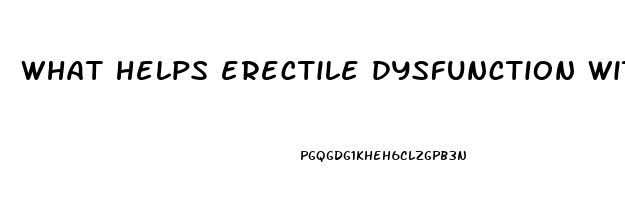 what helps erectile dysfunction without pills