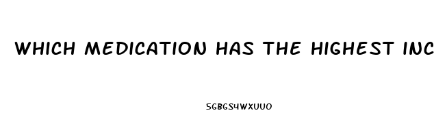 which medication has the highest incidence of erectile dysfunction